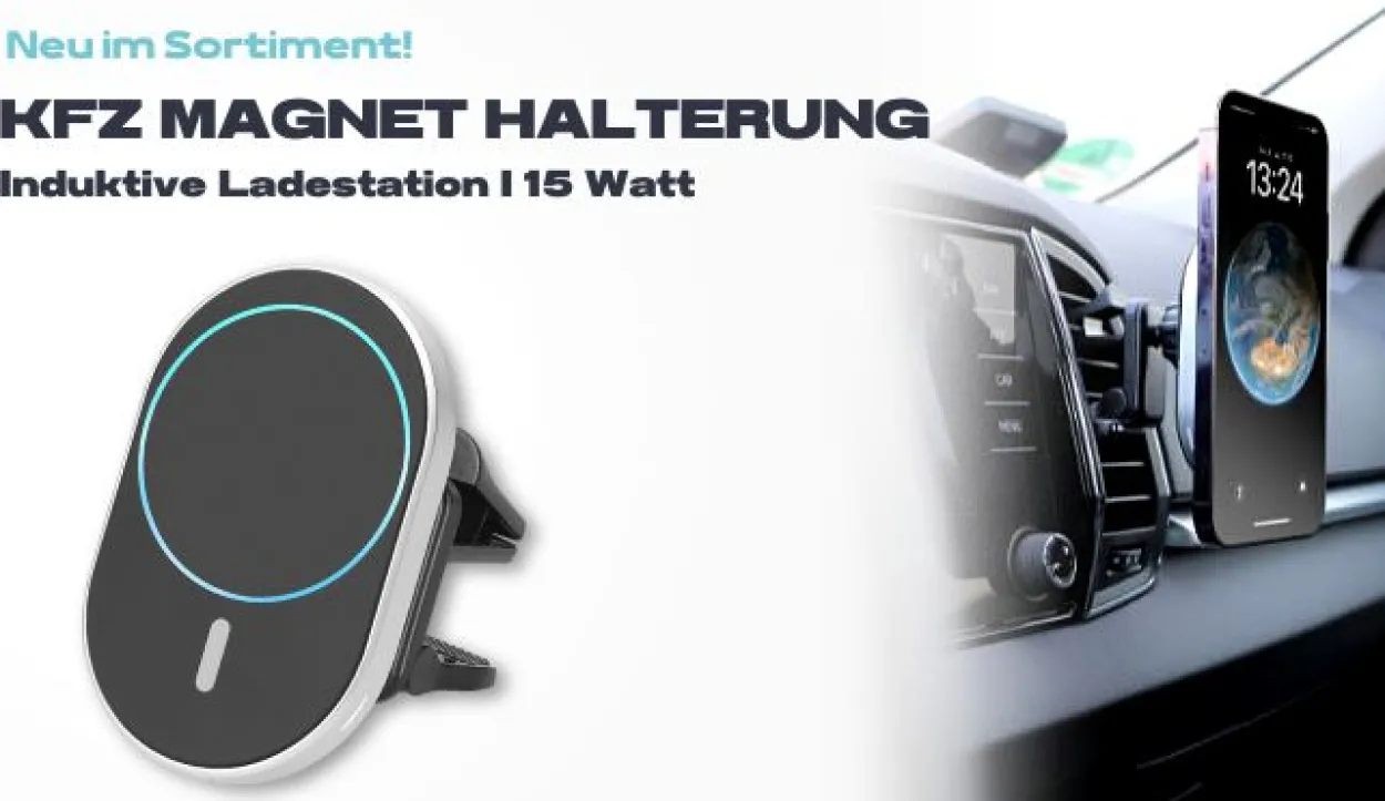 KFZ Magnet-Halterung & induktive Ladestation