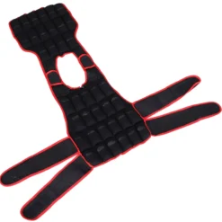 20 kg Trainingsweste Gewichtsweste mit doppelten Gurten Oxford Metall Schwarz+Rot 40 x 59 cm