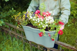 KHW Geländerblumentopf Flowerclip XL, 2er Set, mintgrün