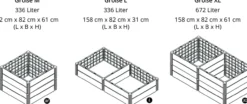 KHW Hochbeet Demeter – XL, erweiterbar, anthrazit