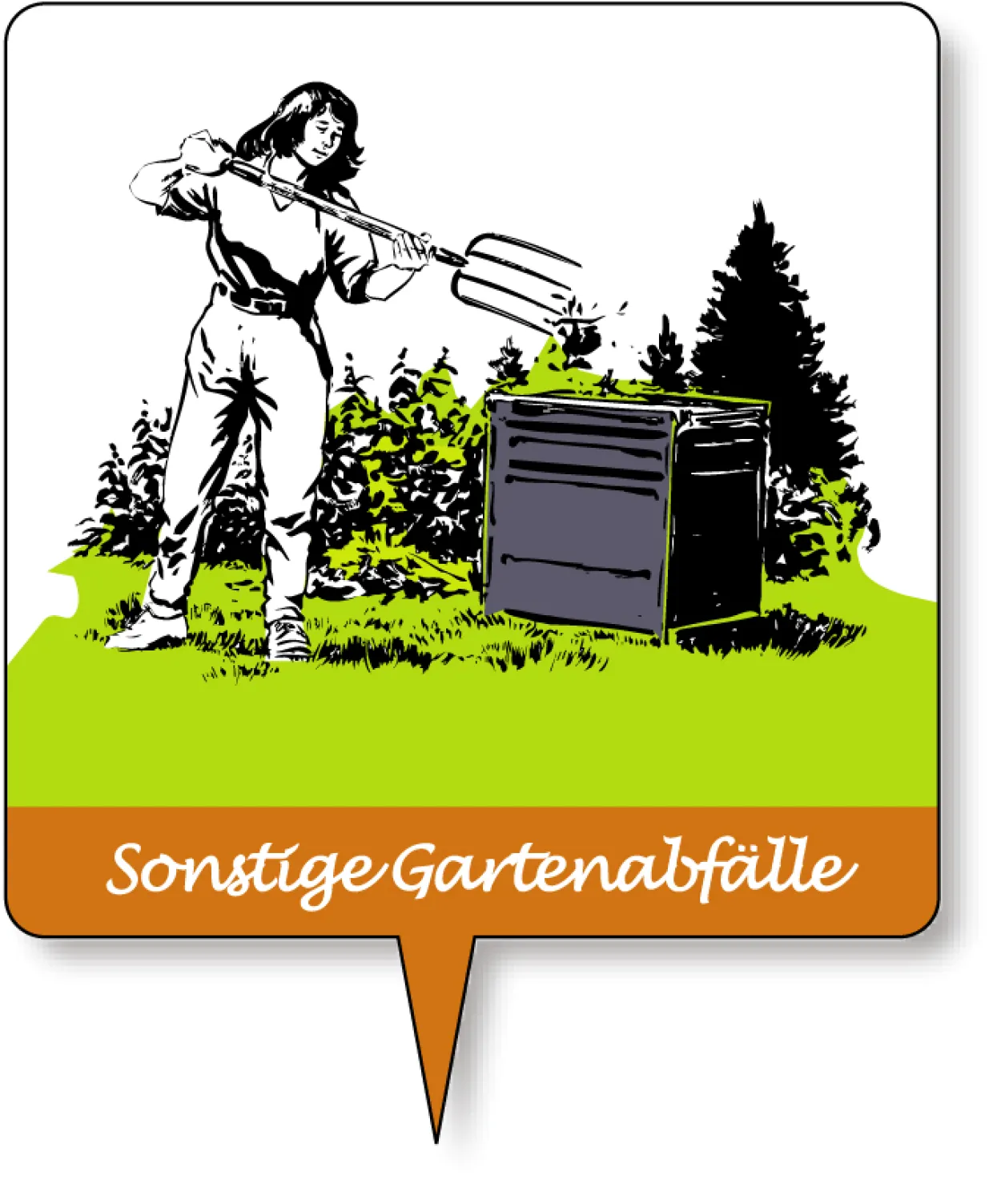 KHW Komposter 640 Liter mit Deckel