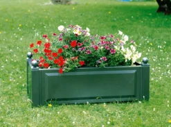 KHW Pflanzkasten 100 cm mit Spalier, grün