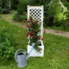 KHW Pflanzkasten 43 cm mit Spalier, weiß