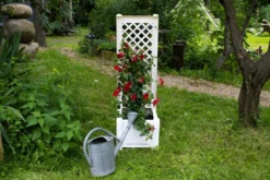 KHW Pflanzkasten 43 cm mit Spalier, weiß