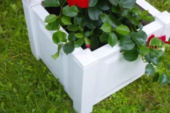 KHW Pflanzkasten 43 cm mit Spalier, weiß