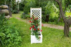 KHW Pflanzkasten 43 cm mit Spalier, weiß