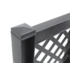 KHW Pflanzkasten 43 cm mit Spalier, anthrazit - 2er Set