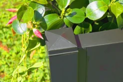 KHW Pflanzkasten groß mit Spalier (2-tlg.) 100 cm, anthrazit