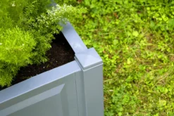 KHW Pflanzkasten groß mit Spalier (2-teilig) 100 cm, grau