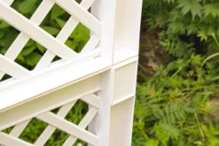 KHW Pflanzkasten groß mit Spalier (2-teilig) 100 cm, weiß