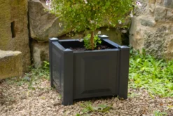 KHW Pflanzkasten quadratisch, anthrazit