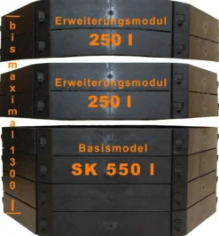KHW Schnellkomposter/Hochbeet SK 1050 SET, anthrazit