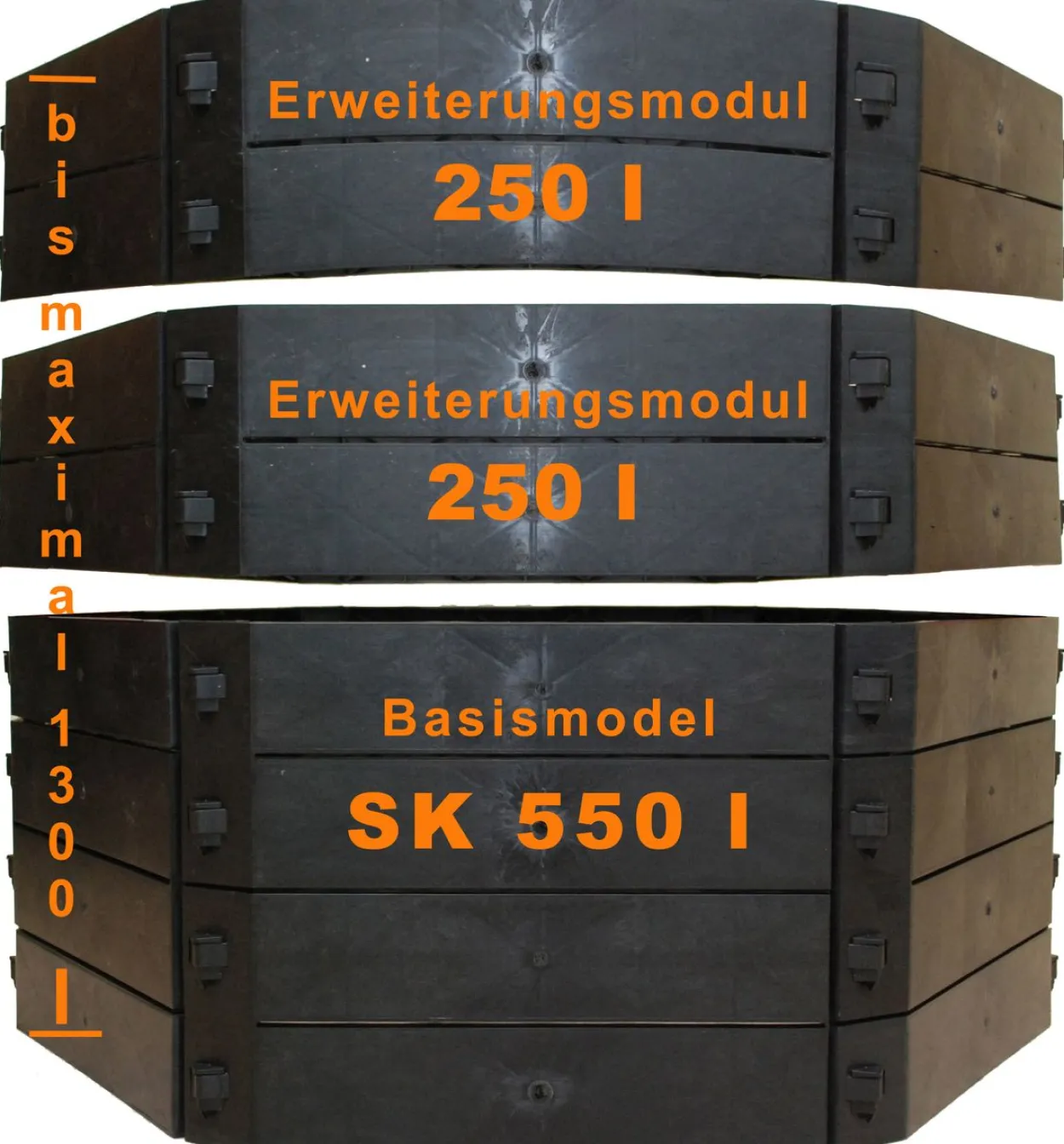 KHW Schnellkomposter/Hochbeet SK 1050 SET, anthrazit