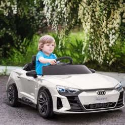 Kinder Elektroauto, Kinderfahrzeug mit Ferbedienung, Kinderauto, Weiß