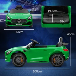 Kinder Elektroauto 12 V Kinderauto mit 2,4G Fernbedienung, Musik, 3-5 km/h
