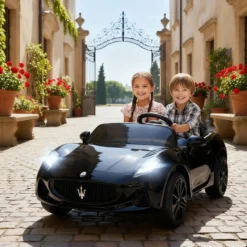 Kinder Elektroauto 12V 2-Sitzer Kinderauto mit Fernbedienung, 2 Motor