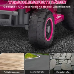 Kinder Elektro-Quad Elektro Kinderquad mit Vorwärts-und Rückwärtsfunktion Rosa