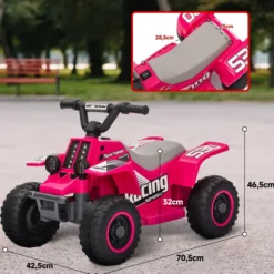 Kinder Elektro-Quad Elektro Kinderquad mit Vorwärts-und Rückwärtsfunktion Rosa