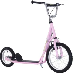 Kinderroller mit Bremsen 16/12 Zoll Rosa
