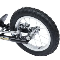Kinderroller mit Bremsen 16/12 Zoll Schwarz