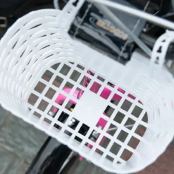 Kinderroller mit Bremse Rosa+Weiß