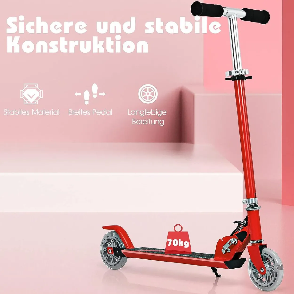 Kinder Roller mit LED Rädern