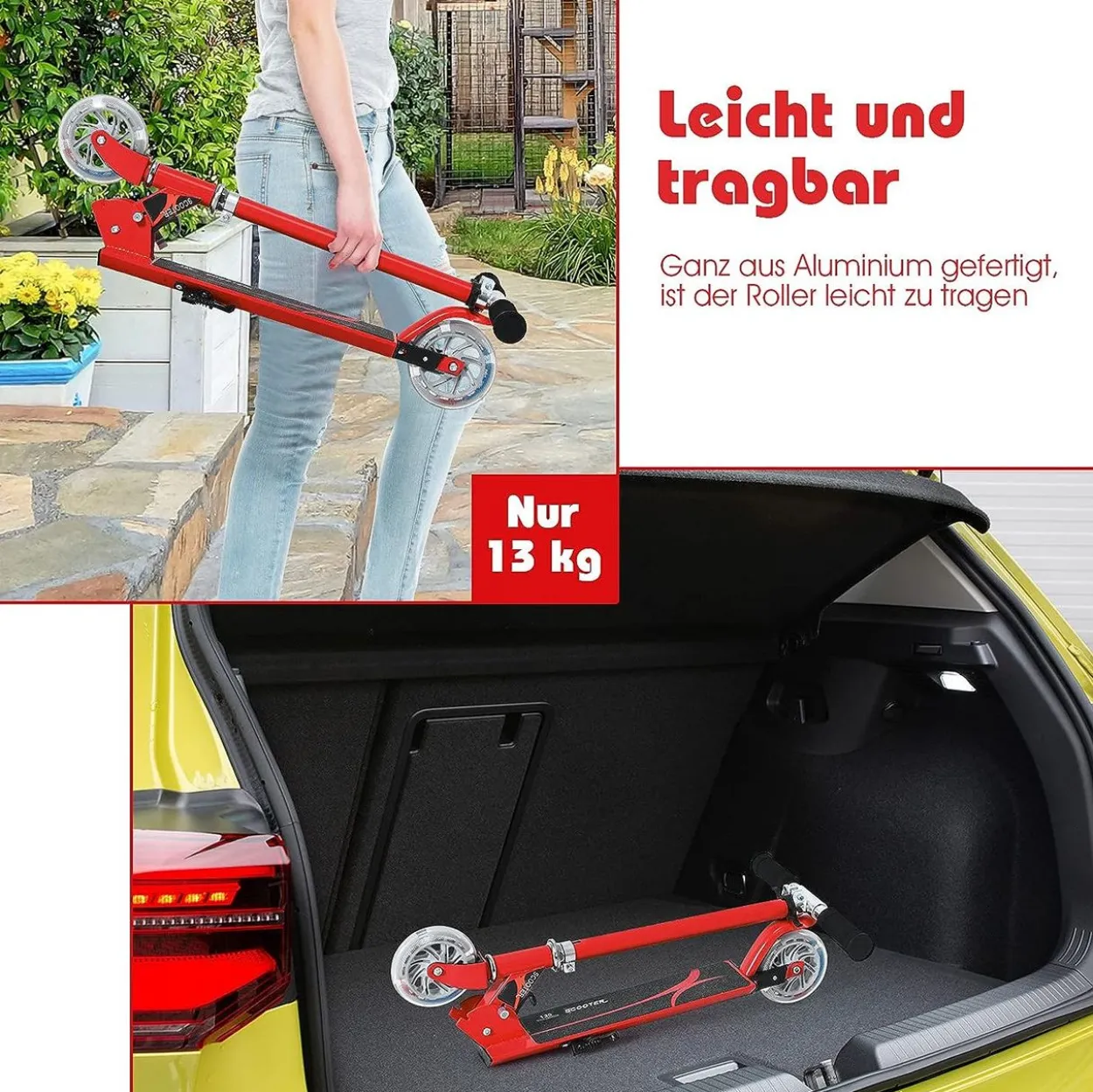 Kinder Roller mit LED Rädern