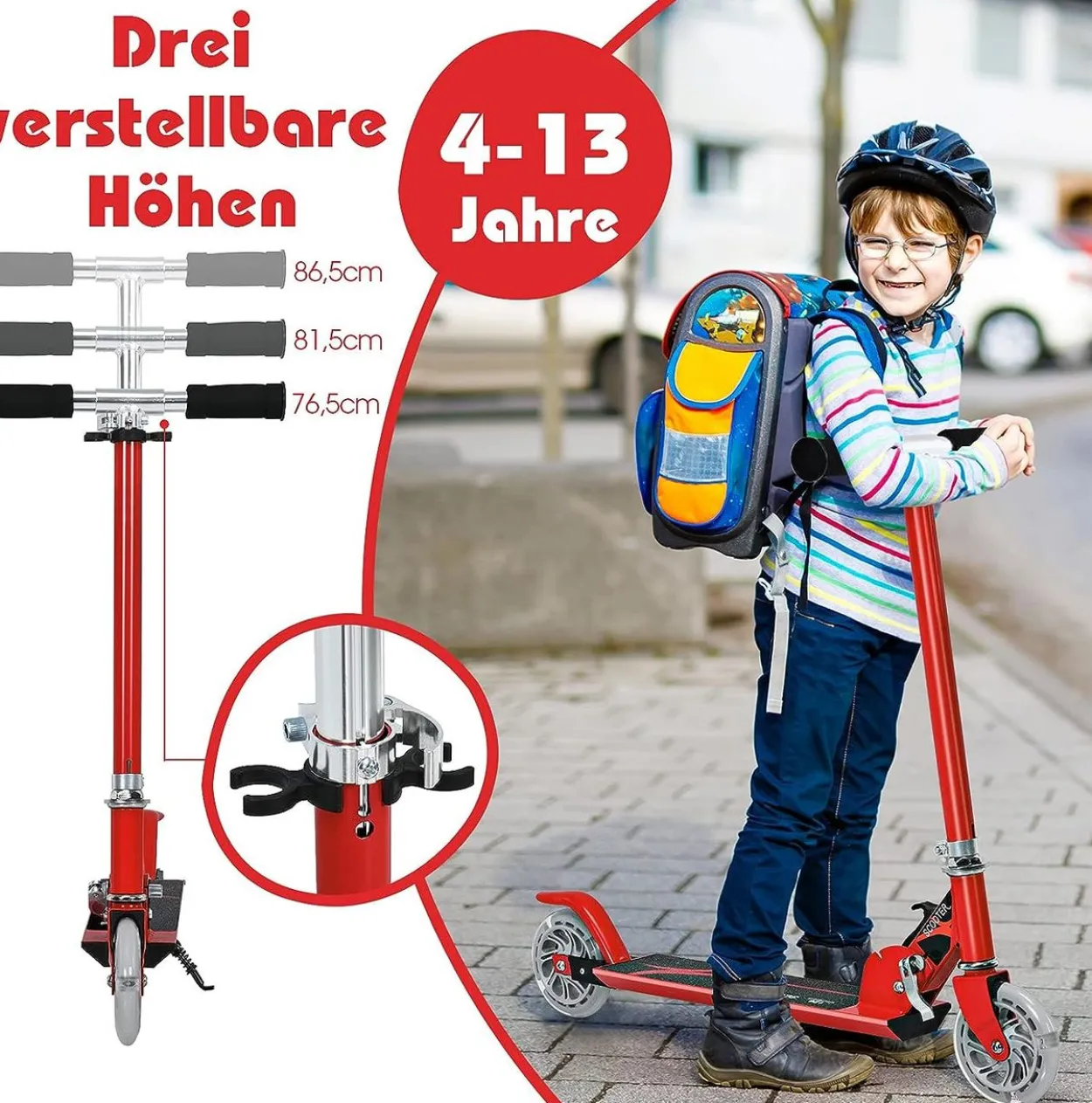 Kinder Roller mit LED Rädern
