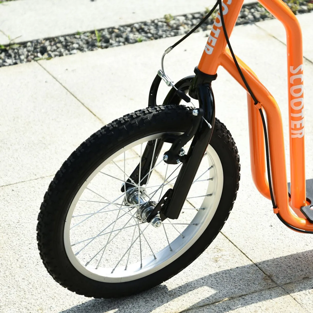 Kinderroller mit Luftreifen16/12 Zoll Orange