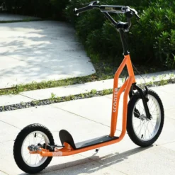 Kinderroller mit Luftreifen16/12 Zoll Orange