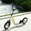 Kinderroller Scooter Kickboard mit Luftreifen, Beige