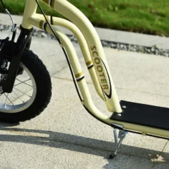 Kinderroller Scooter Kickboard mit Luftreifen, Beige