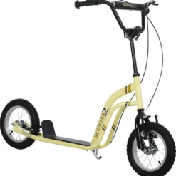 Kinderroller Scooter Kickboard mit Luftreifen, Beige