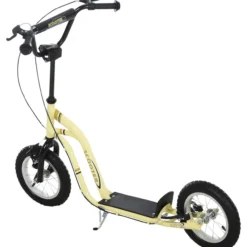 Kinderroller Scooter Kickboard mit Luftreifen, Beige