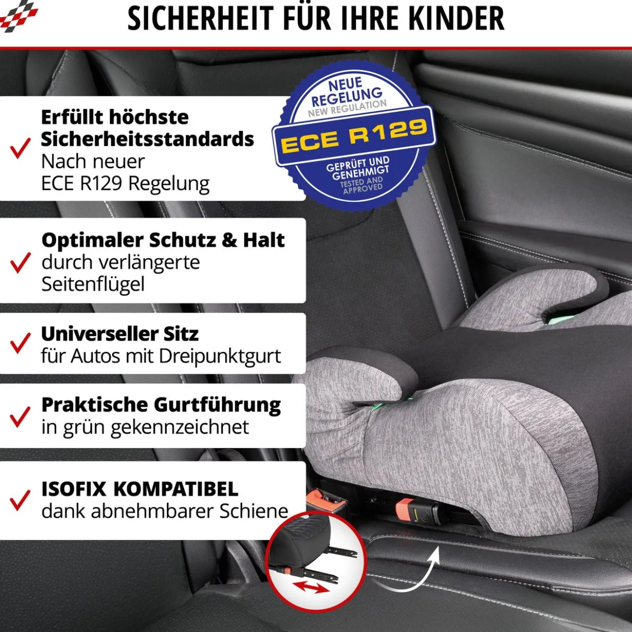 Kindersitz HDPE Raffi Isofix
