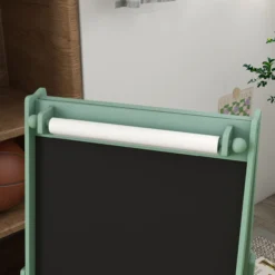 Kindertafel, 3 in 1 Kinder Staffelei, Doppelseitige Standtafel mit Papierrolle