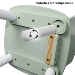 Kindertisch mit 2 Stühlen, mint - 3er Set