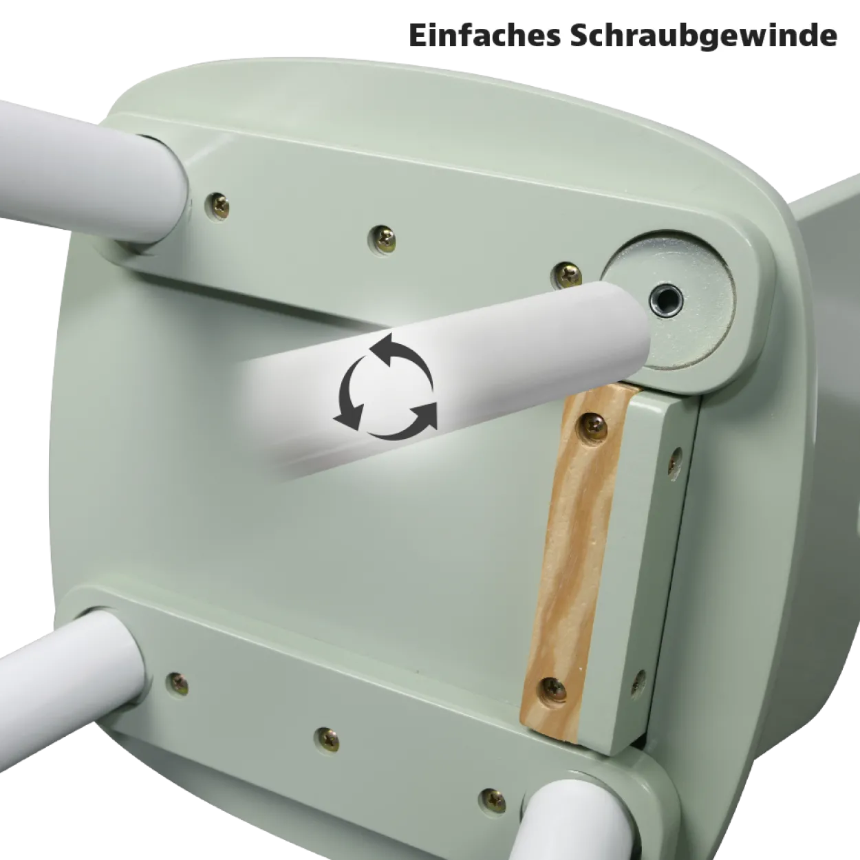 Kindertisch mit 2 Stühlen, mint - 3er Set