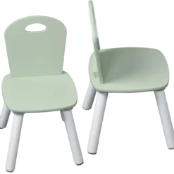 Kindertisch mit 2 Stühlen, mint - 3er Set