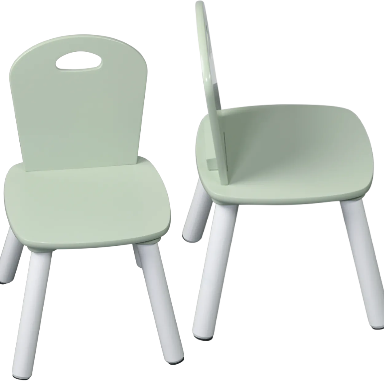 Kindertisch mit 2 Stühlen, mint - 3er Set