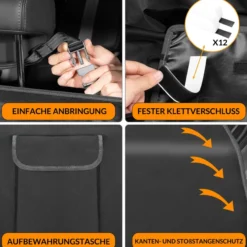 Kingsleeve Kofferraumschutz Schwarz 180x170cm