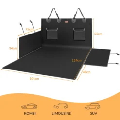 Kingsleeve Kofferraumschutz Schwarz 180x170cm