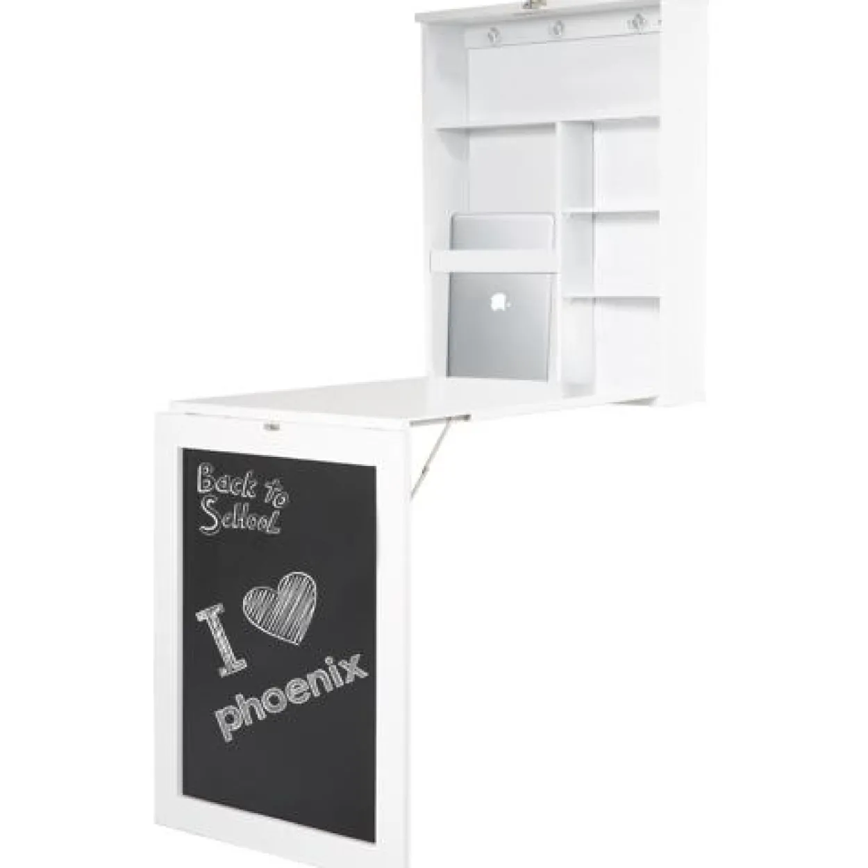 Klapptisch Country mit Schrank, Weiss
