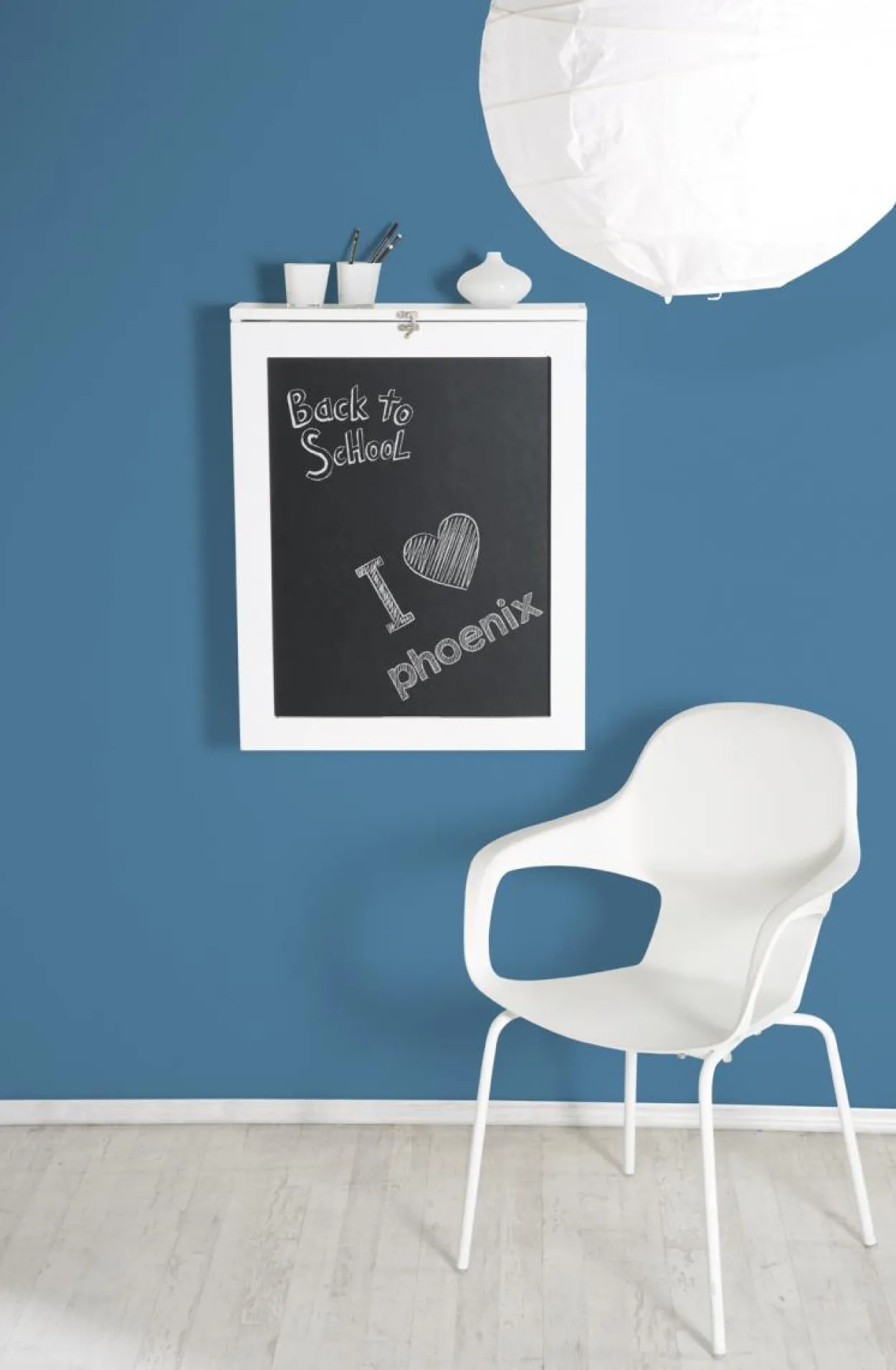 Klapptisch Country mit Schrank, Weiss