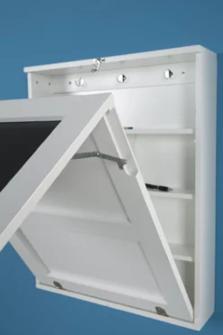 Klapptisch Country mit Schrank, Weiss