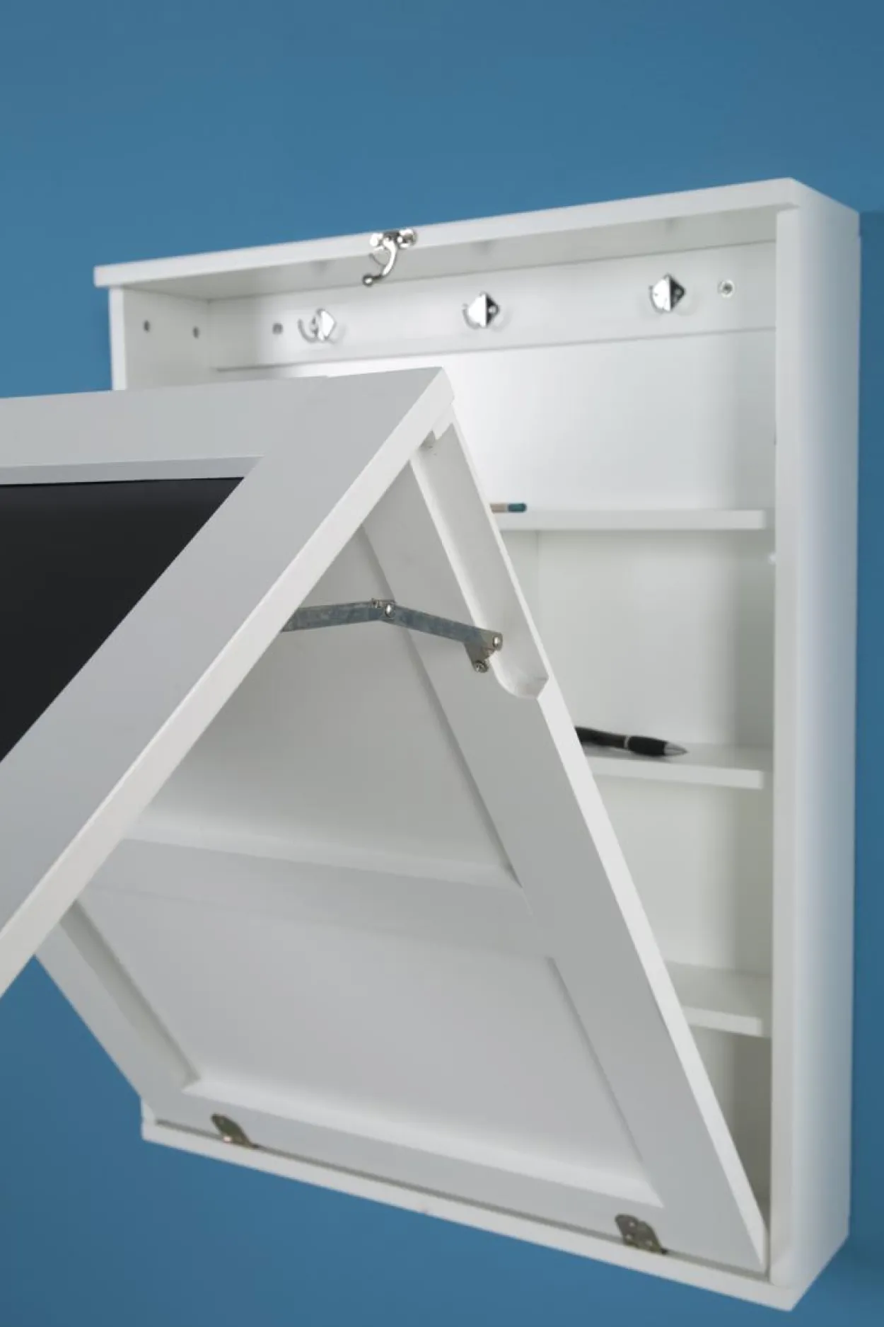 Klapptisch Country mit Schrank, Weiss