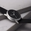 Klassische Automatikuhr – Edelstahlgehäuse Schwarz