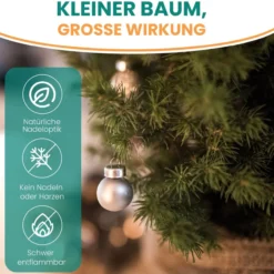 Kleiner Künstlicher Weihnachtsbaum 60 cm beleuchtet batteriebetrieben