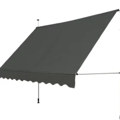 Klemmmarkise 350cm breit mit Handkurbel, höhenverstellbar UV-beständig
