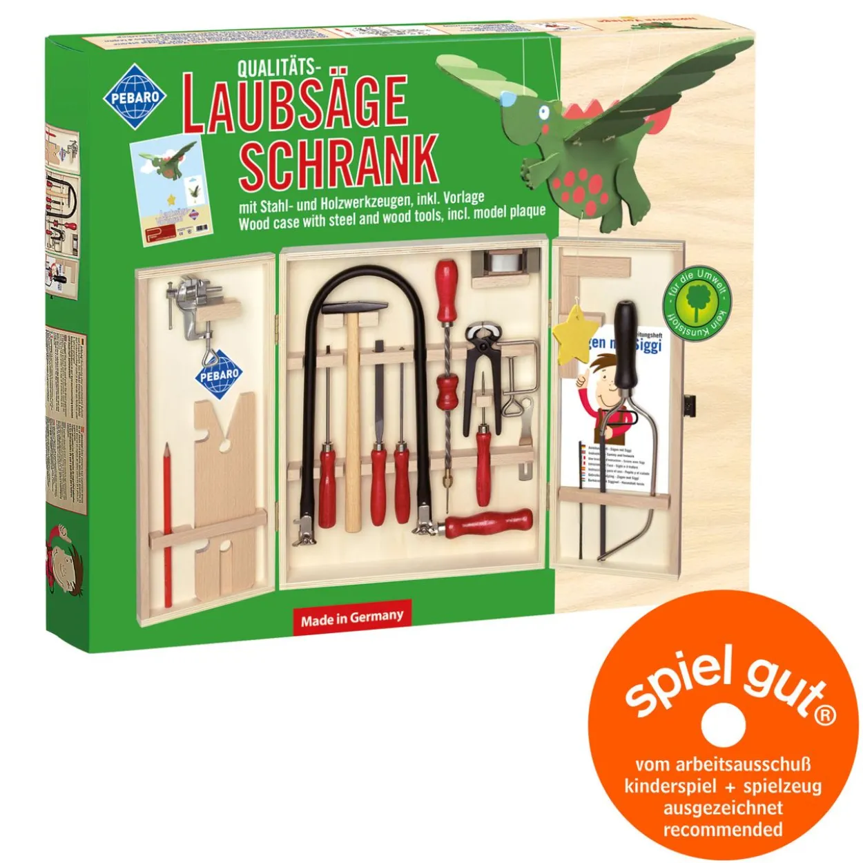 Öko-Laubsägeschrank, 24 Teile